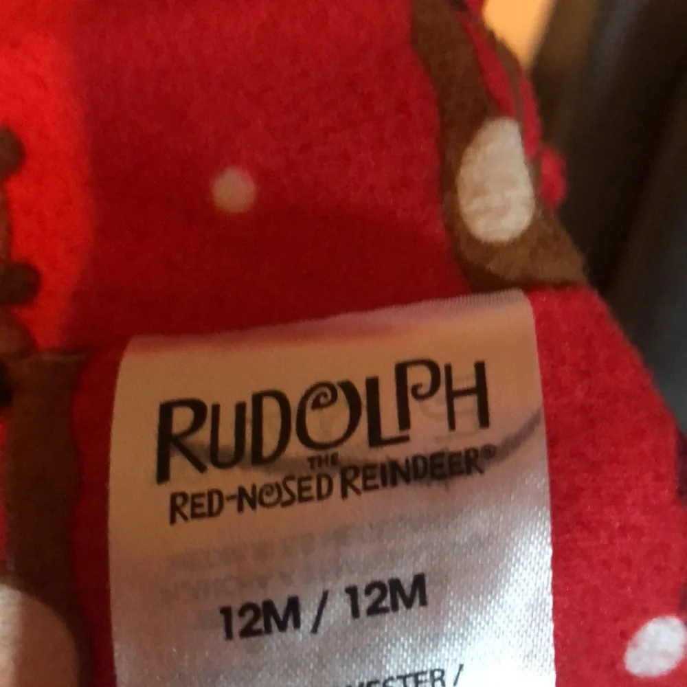 Girls Rudolf reindeer Christmas pajamas set